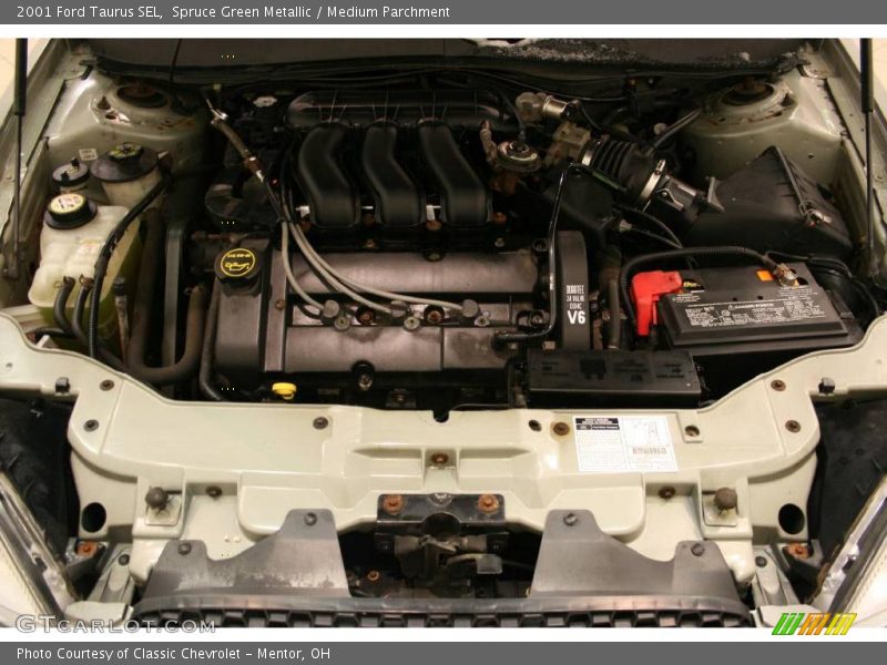 Spruce Green Metallic / Medium Parchment 2001 Ford Taurus SEL