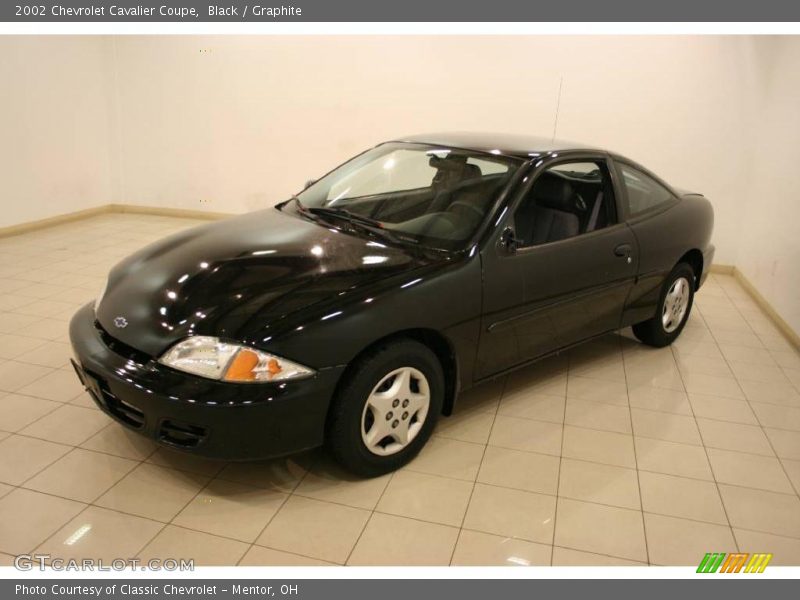 Black / Graphite 2002 Chevrolet Cavalier Coupe