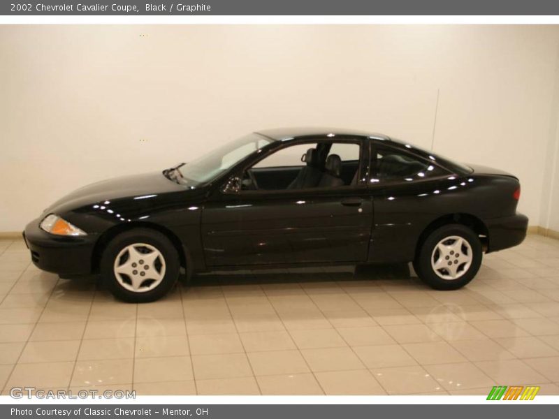 Black / Graphite 2002 Chevrolet Cavalier Coupe