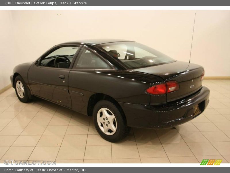 Black / Graphite 2002 Chevrolet Cavalier Coupe