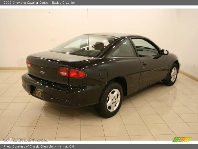 Black / Graphite 2002 Chevrolet Cavalier Coupe