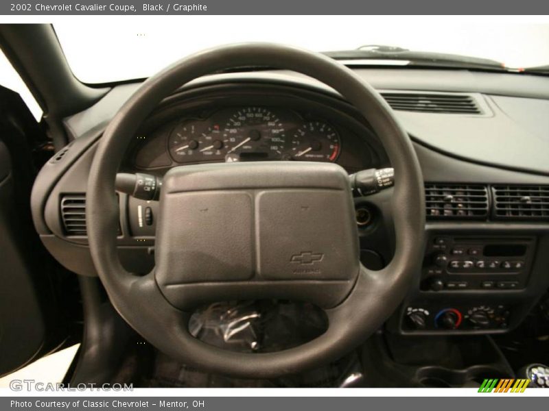 Black / Graphite 2002 Chevrolet Cavalier Coupe