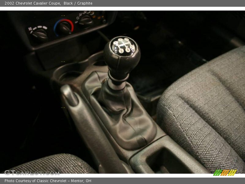 Black / Graphite 2002 Chevrolet Cavalier Coupe