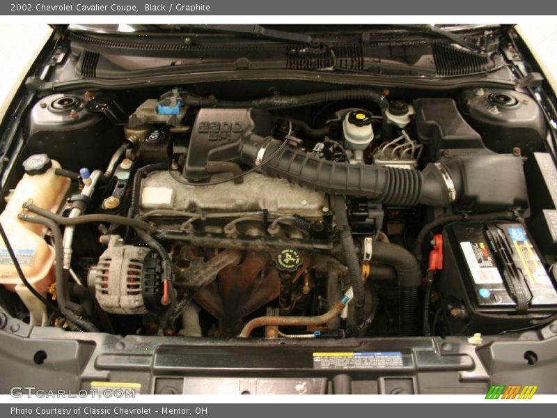 Black / Graphite 2002 Chevrolet Cavalier Coupe