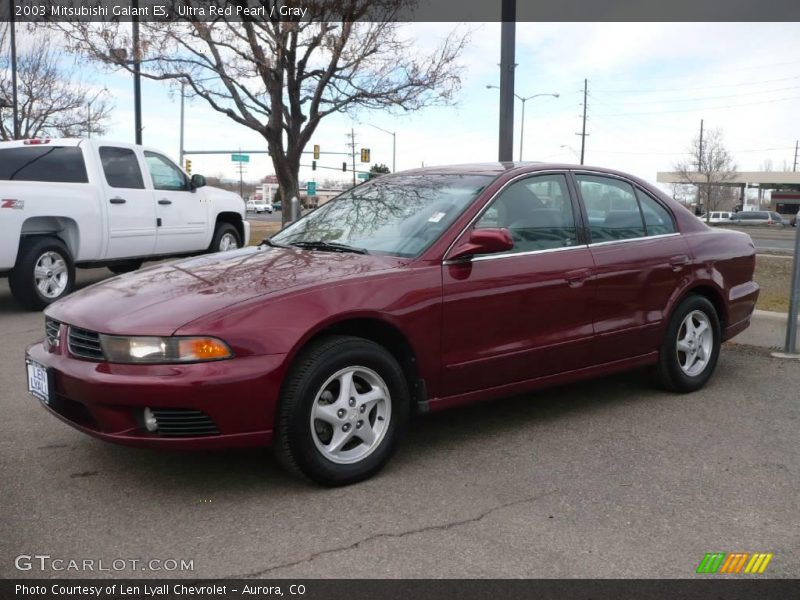 Ultra Red Pearl / Gray 2003 Mitsubishi Galant ES