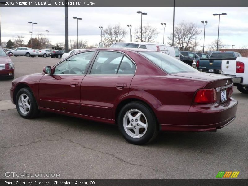 Ultra Red Pearl / Gray 2003 Mitsubishi Galant ES