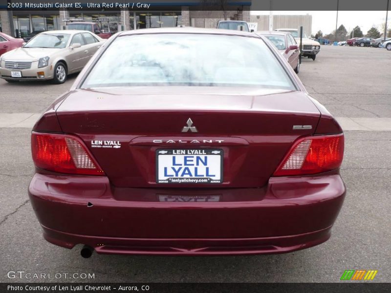 Ultra Red Pearl / Gray 2003 Mitsubishi Galant ES