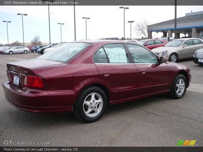 Ultra Red Pearl / Gray 2003 Mitsubishi Galant ES