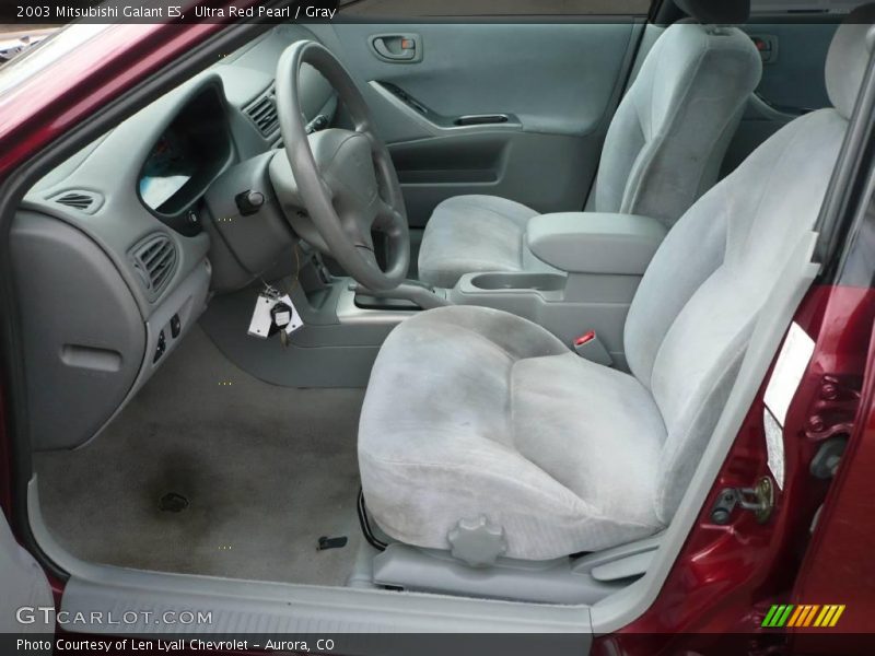 Ultra Red Pearl / Gray 2003 Mitsubishi Galant ES