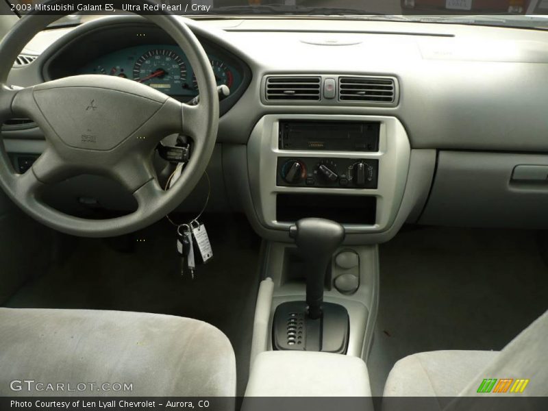 Ultra Red Pearl / Gray 2003 Mitsubishi Galant ES