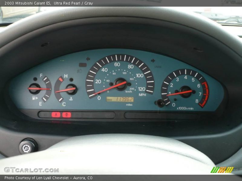 Ultra Red Pearl / Gray 2003 Mitsubishi Galant ES
