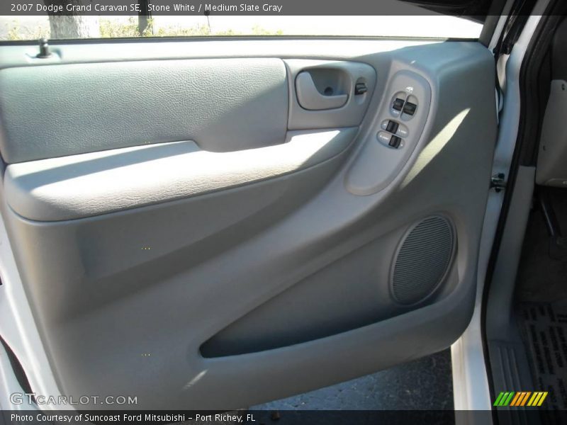 Stone White / Medium Slate Gray 2007 Dodge Grand Caravan SE
