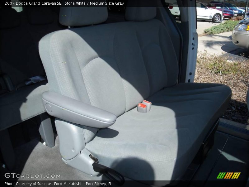 Stone White / Medium Slate Gray 2007 Dodge Grand Caravan SE