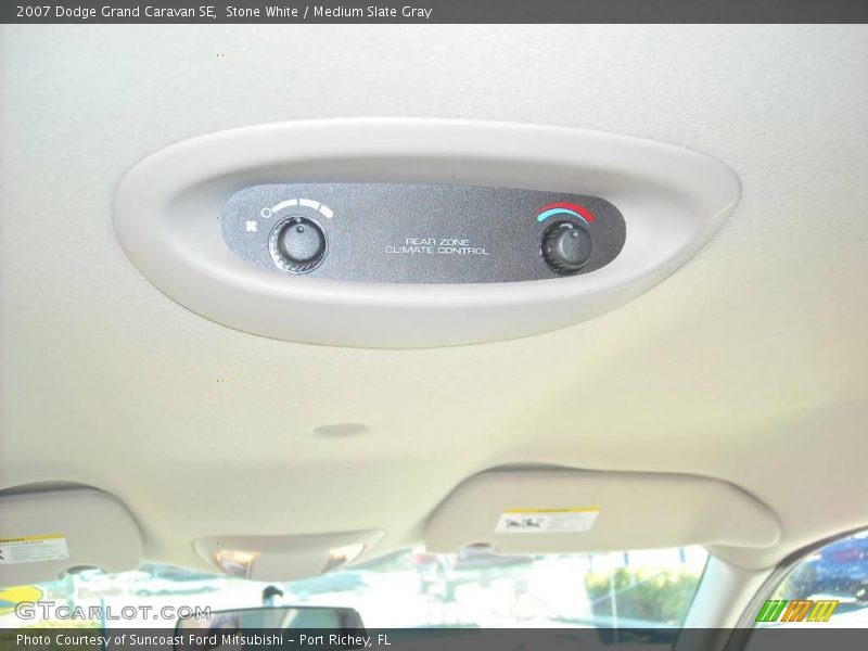 Stone White / Medium Slate Gray 2007 Dodge Grand Caravan SE