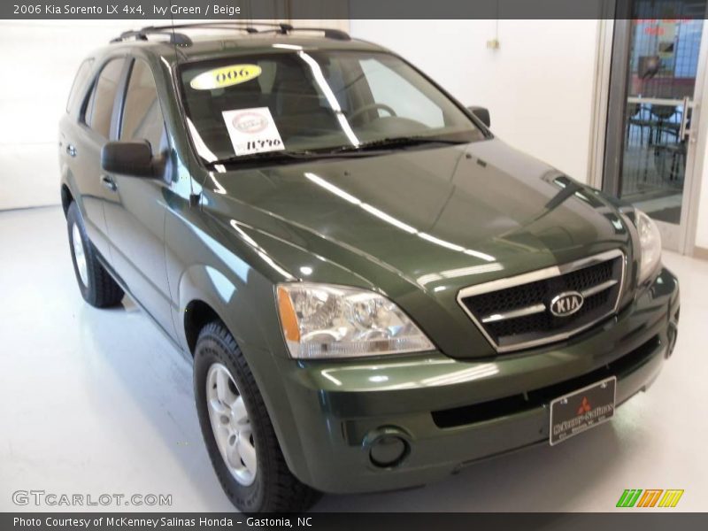 Ivy Green / Beige 2006 Kia Sorento LX 4x4