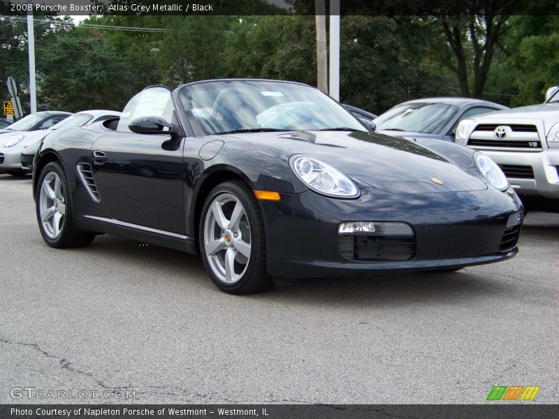 Atlas Grey Metallic / Black 2008 Porsche Boxster
