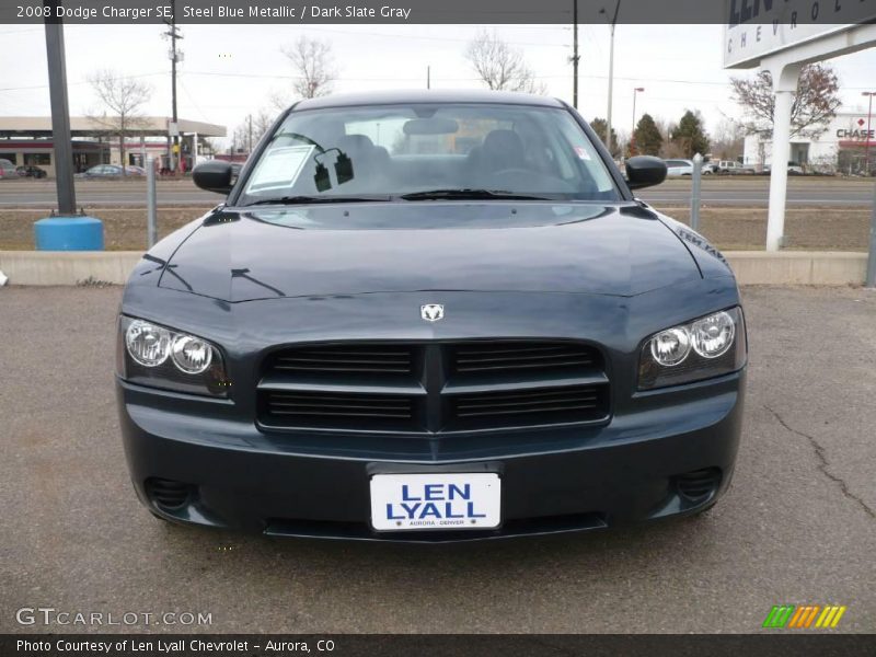 Steel Blue Metallic / Dark Slate Gray 2008 Dodge Charger SE