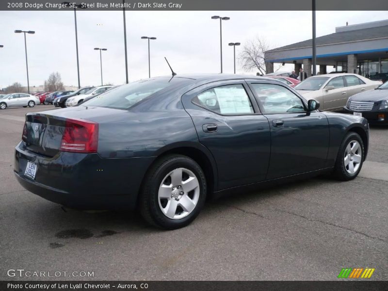 Steel Blue Metallic / Dark Slate Gray 2008 Dodge Charger SE
