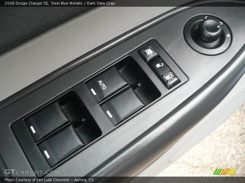 Steel Blue Metallic / Dark Slate Gray 2008 Dodge Charger SE