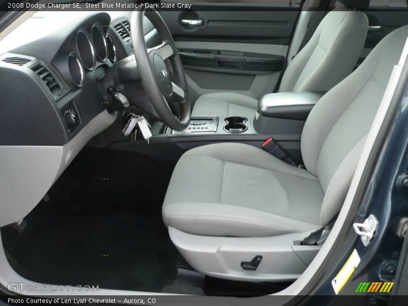 Steel Blue Metallic / Dark Slate Gray 2008 Dodge Charger SE