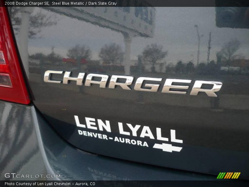 Steel Blue Metallic / Dark Slate Gray 2008 Dodge Charger SE