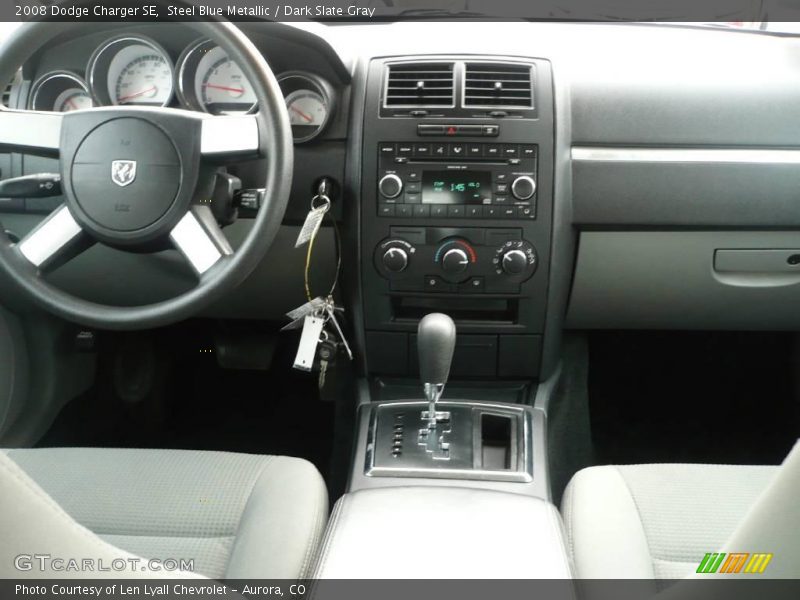 Steel Blue Metallic / Dark Slate Gray 2008 Dodge Charger SE
