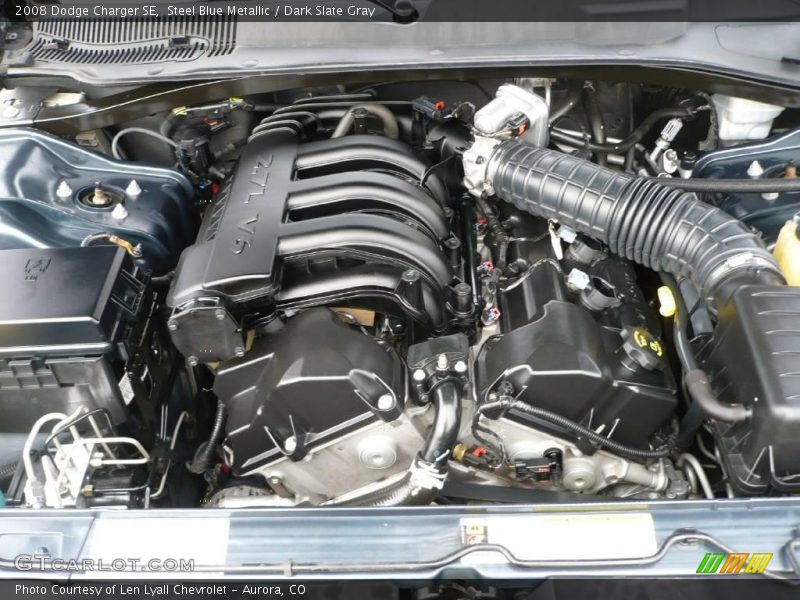 Steel Blue Metallic / Dark Slate Gray 2008 Dodge Charger SE