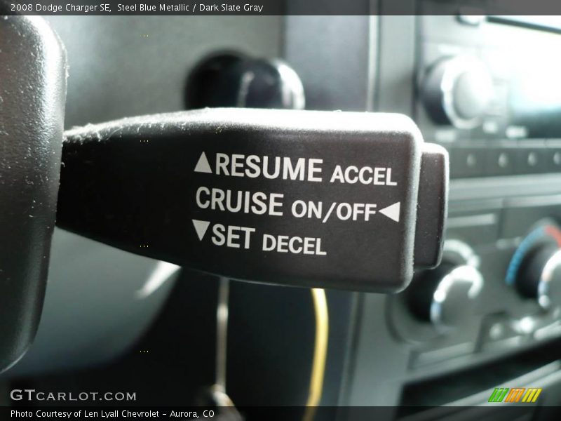 Steel Blue Metallic / Dark Slate Gray 2008 Dodge Charger SE
