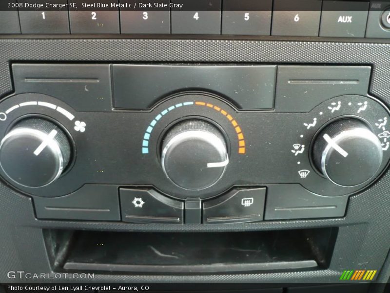 Steel Blue Metallic / Dark Slate Gray 2008 Dodge Charger SE