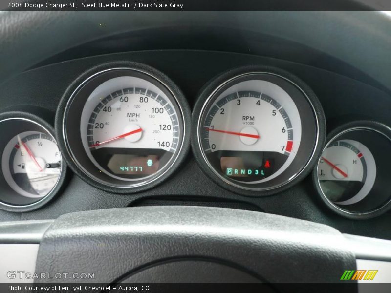 Steel Blue Metallic / Dark Slate Gray 2008 Dodge Charger SE