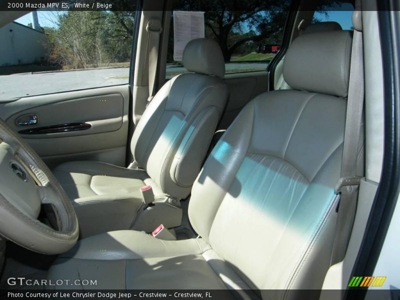 White / Beige 2000 Mazda MPV ES
