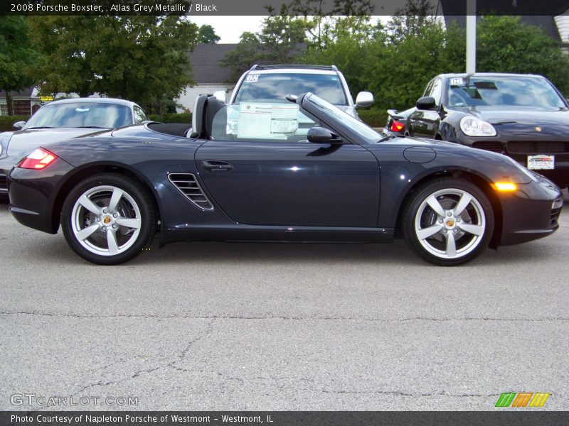 Atlas Grey Metallic / Black 2008 Porsche Boxster