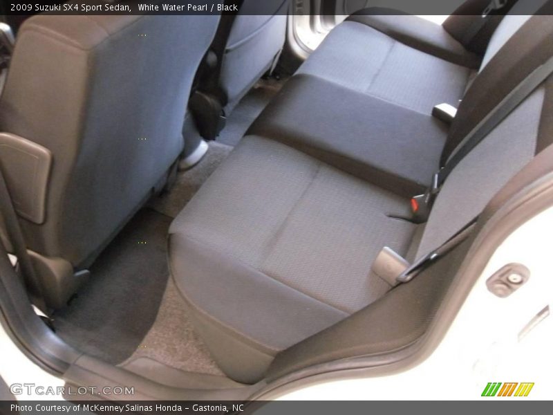 White Water Pearl / Black 2009 Suzuki SX4 Sport Sedan