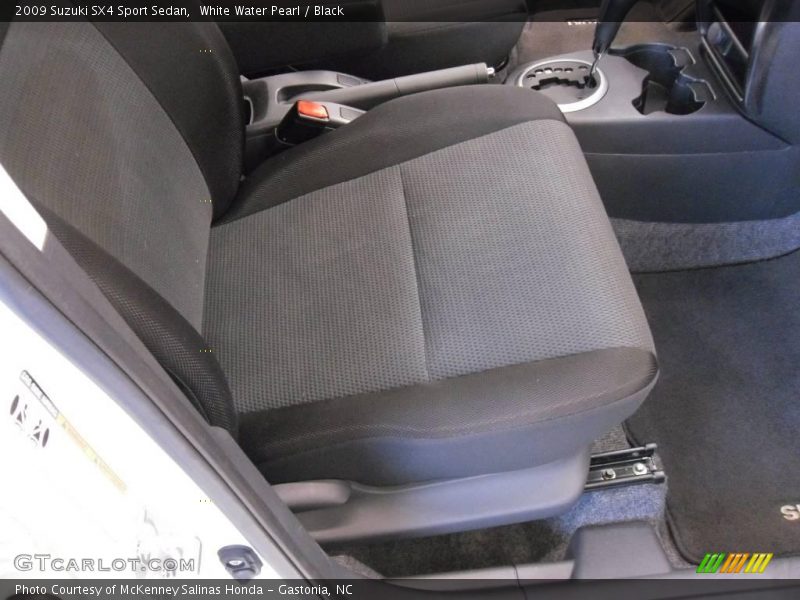 White Water Pearl / Black 2009 Suzuki SX4 Sport Sedan