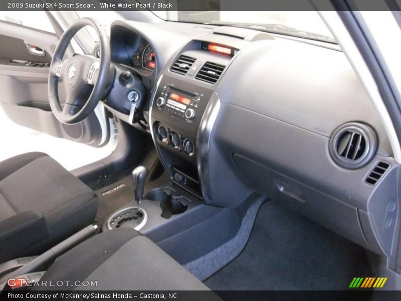 White Water Pearl / Black 2009 Suzuki SX4 Sport Sedan