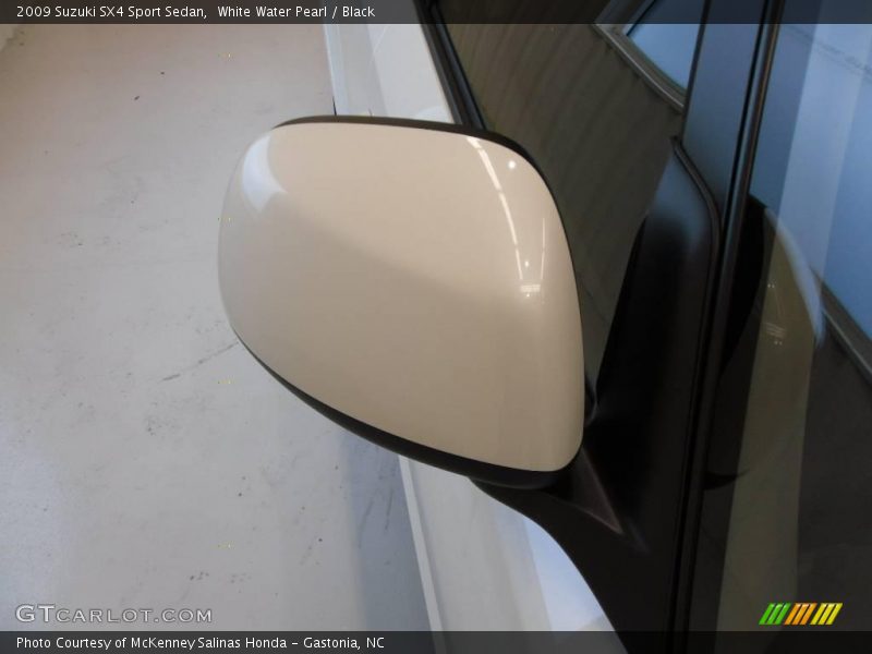 White Water Pearl / Black 2009 Suzuki SX4 Sport Sedan