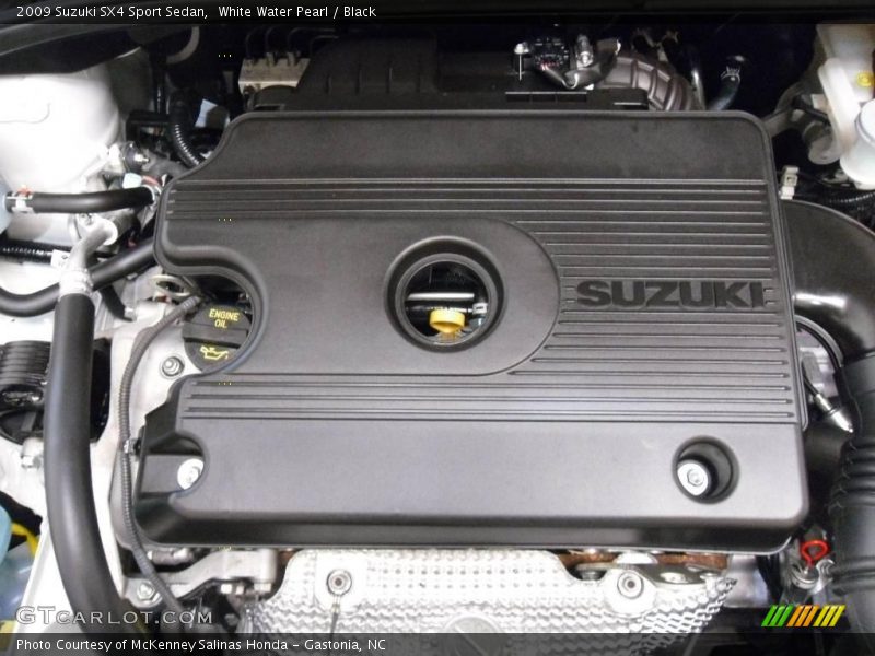 White Water Pearl / Black 2009 Suzuki SX4 Sport Sedan