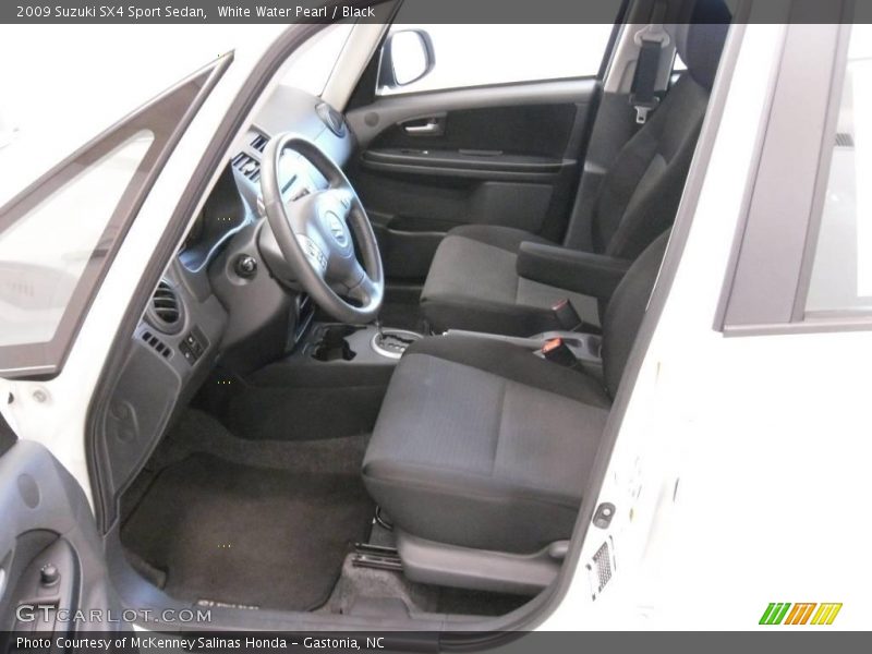 White Water Pearl / Black 2009 Suzuki SX4 Sport Sedan