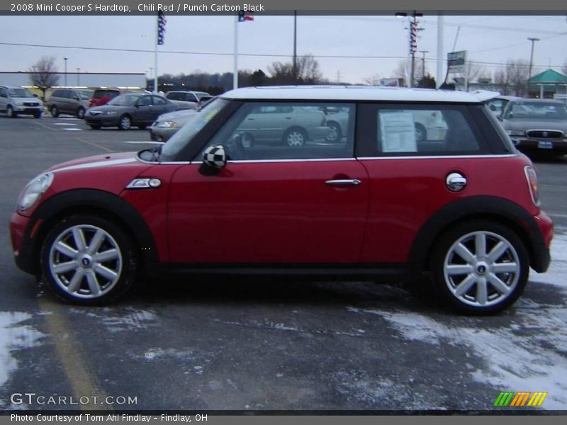 Chili Red / Punch Carbon Black 2008 Mini Cooper S Hardtop