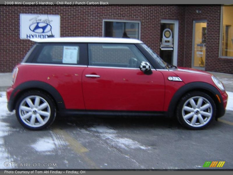 Chili Red / Punch Carbon Black 2008 Mini Cooper S Hardtop
