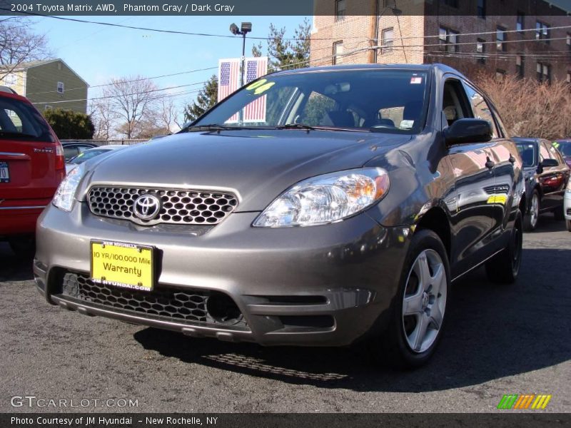 Phantom Gray / Dark Gray 2004 Toyota Matrix AWD