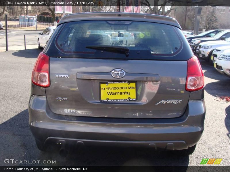 Phantom Gray / Dark Gray 2004 Toyota Matrix AWD