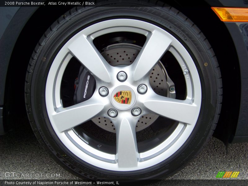 Atlas Grey Metallic / Black 2008 Porsche Boxster