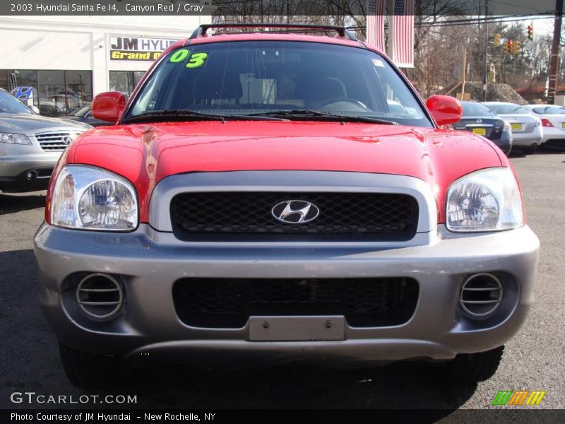 Canyon Red / Gray 2003 Hyundai Santa Fe I4