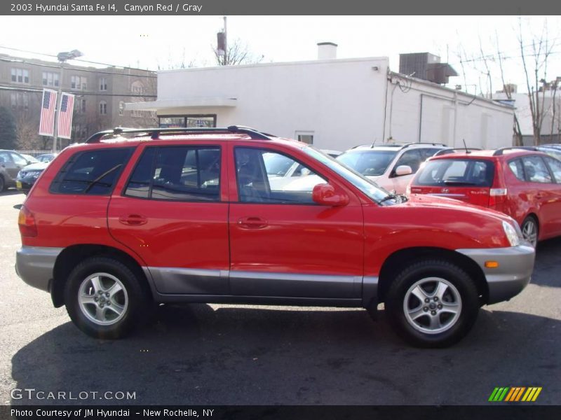 Canyon Red / Gray 2003 Hyundai Santa Fe I4