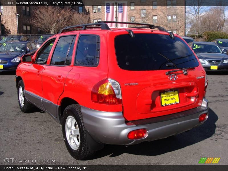 Canyon Red / Gray 2003 Hyundai Santa Fe I4