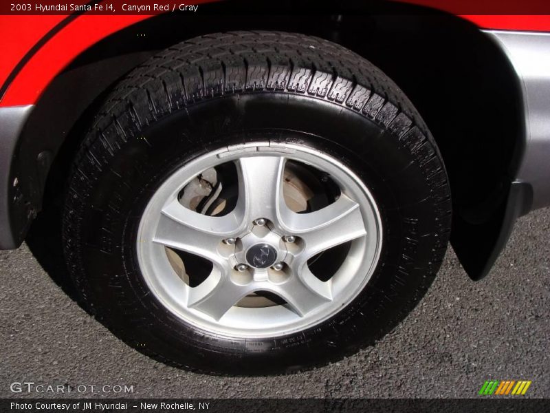 Canyon Red / Gray 2003 Hyundai Santa Fe I4