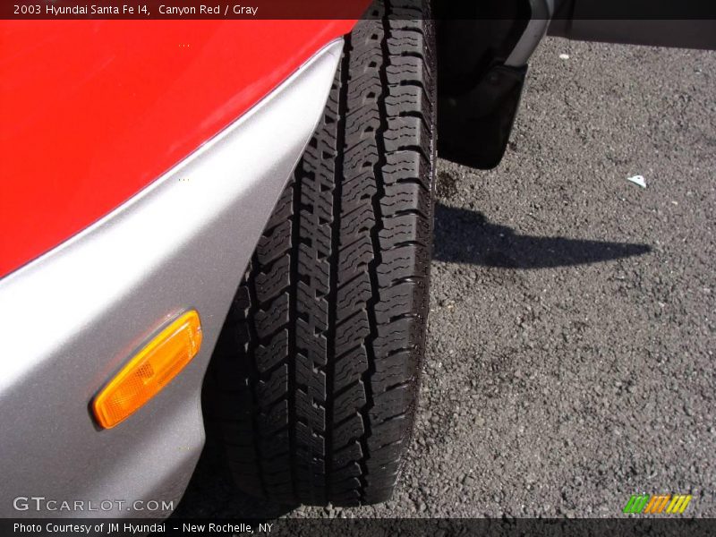 Canyon Red / Gray 2003 Hyundai Santa Fe I4