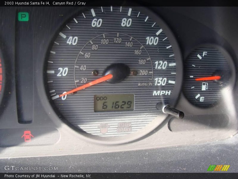 Canyon Red / Gray 2003 Hyundai Santa Fe I4
