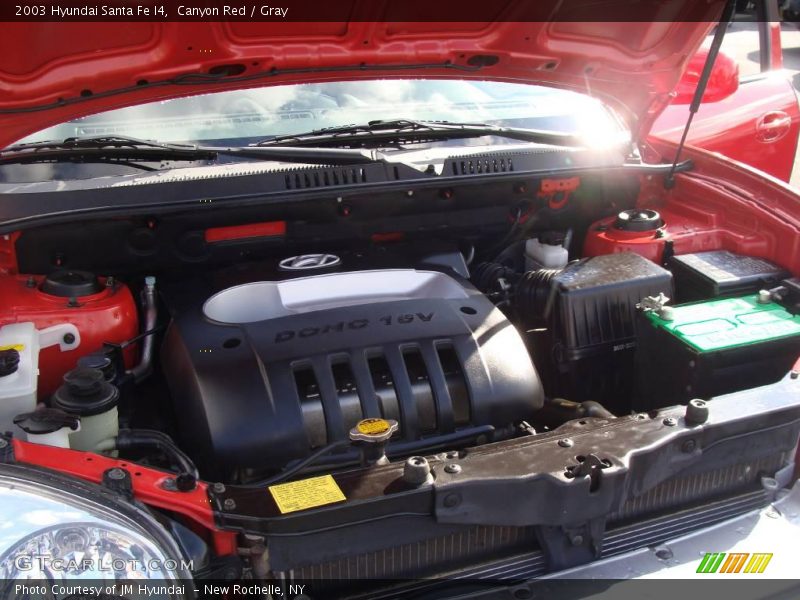Canyon Red / Gray 2003 Hyundai Santa Fe I4